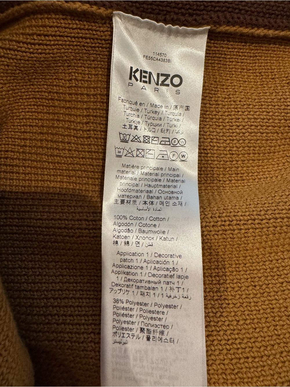 Kenzo Colour-Block Cotton Cardigan - Picture 7 of 11